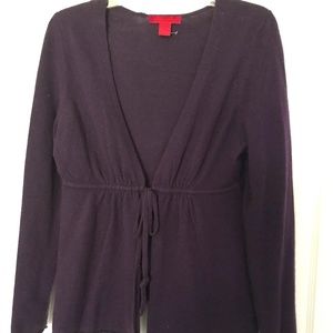 Cashmere Cache Drawstring Cardigan